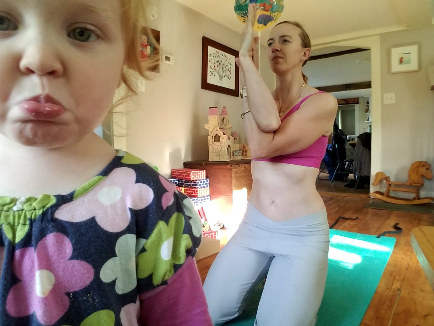 Better Beauty Vermont Yoga with a Toddler- not always easy
